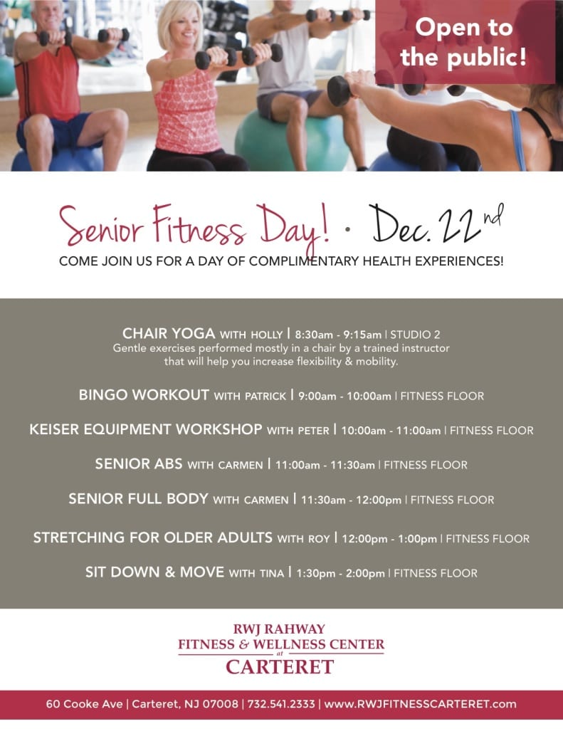 Carteret Senior Fitness Day December 2014