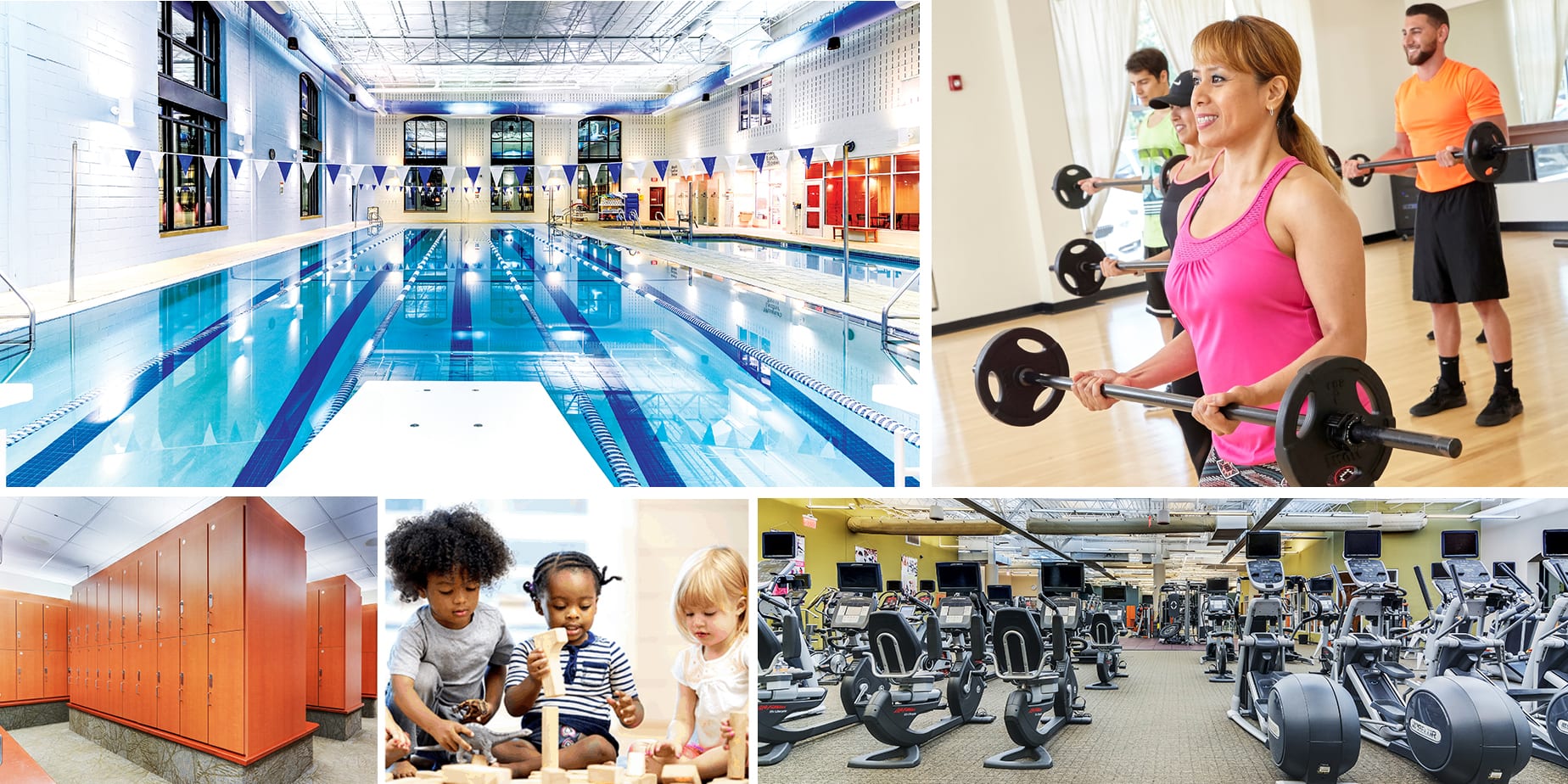 Amenities Collage - RWJ RAHWAY FITNESS & WELLNESS AT CARTERET Amenities Collage - RWJ RAHWAY FITNESS & WELLNESS AT CARTERET