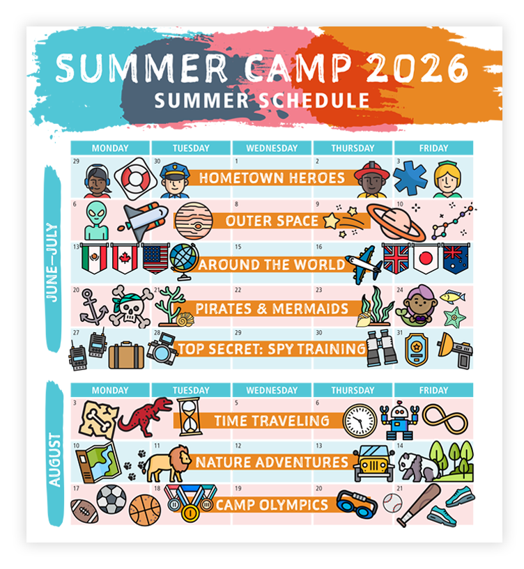 Summer Camp 2026 Schedule